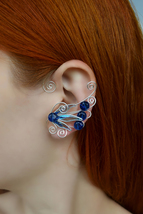 Fairy ear cuff earring, Elf ear cuff jewelry, No piercing ear wrap - $26.00+