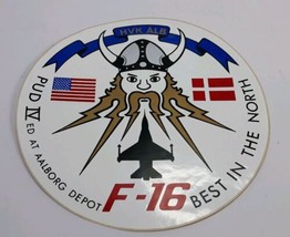 PUD IV Planned Unit Development IV Denmark Aalborg Depot Sticker F-16 De... - £9.55 GBP