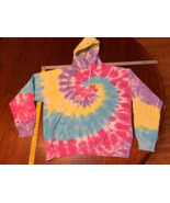 Hoodie Sweatshirt Women Size Large Artist Union Clothing Tie Dye Front P... - $10.74 CAD
