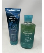 2 pc Bath &amp; Body Works PAPAYA PARADISE COVE Shower Gel &amp; Body Cream Set - $37.88 CAD