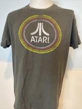 Atari Logo in Circles Unisex Adult Tee Shirt Grey Large - £7.45 GBP