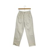 Vintage Esprit High Waist Mom Pants Size 9 10 Cream Cotton Twill Pleated 80s 90s