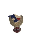 Harley Davidson 2005 Texas Up Wing Eagle And Flag Biker Pin Jacket Vest Hat - £19.56 GBP