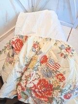 Ralph Lauren Dylan's Grove Flags & Florals Queen Size Bed Skirt/Dust Ruffle Rare - $123.75