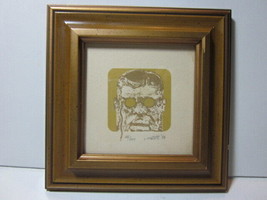 Vintage 1974 Jack Matott Signed &amp; Numbered Theodore Roosevelt Framed Print - £85.21 GBP