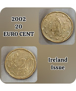 EUROZONE 2002 20 EURO CENT  Coin - Ireland Issue - Authentic CIRC Collec... - $5.19 CAD