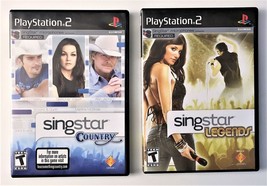 Sony Playstation 2 PS2 Sing Star Country &amp; Legends Karaoke  Singing Vide... - £16.74 GBP