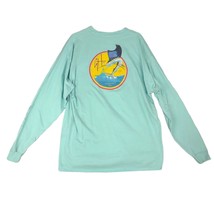 GUY HARVEY Men&#39;s 2XL Flyer Marlin Fish Boat Pocket Long Sleeve T-Shirt A... - $19.35