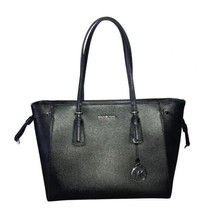 Michael Kors Black Leather Tote Bag - £299.71 GBP
