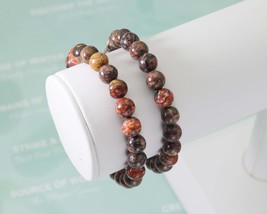 Leopard Skin Jasper Stretchy Bracelet, Sku#EF124 - $5.00+