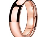 Tungsten wedding bands for women men domed comfort fit polished shiny free engrave thumb155 crop