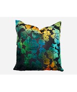 Midnight Garden Floral Burnout Velvet Pillow - $99.99