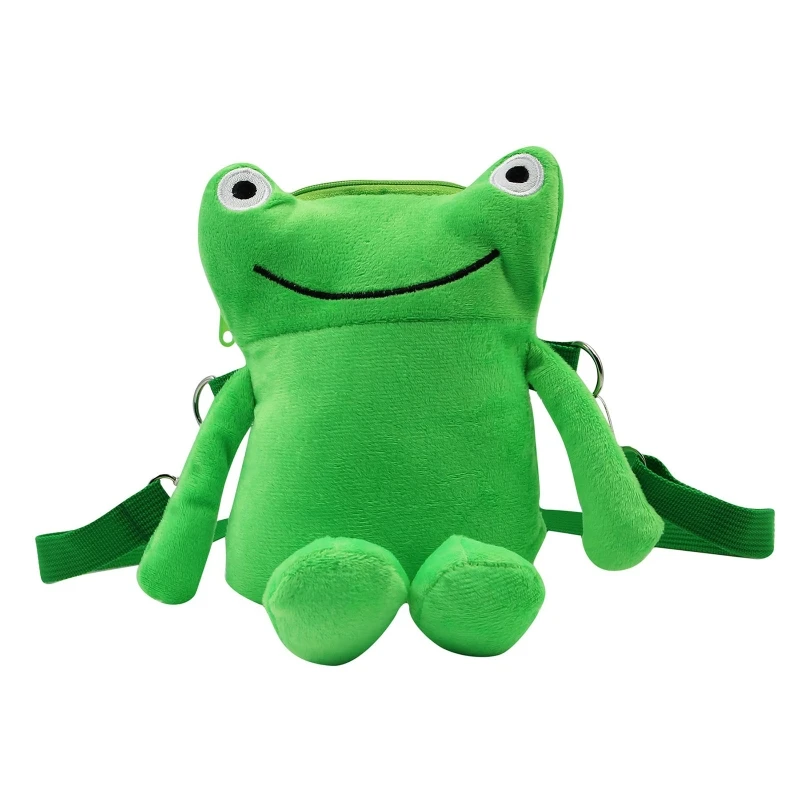 Creative Cartoon Shoulder Bag Cute Green Frog Crossbody Bag Women Messenger Bag  - £13.03 GBP