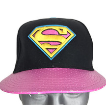 Superman Hat Baseball Cap Black Purple Yellow Blue Snapback DC Comics - £10.37 GBP