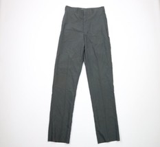 NOS Vintage 50s Streetwear Mens Size 30 Wool Blend Flat Front Pants Trousers USA - £116.77 GBP