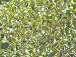 7mm Gold Plated Split Rings (100) Great For Charms! - £1.55 GBP