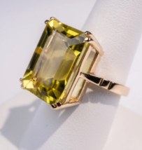 925 Sterling Silver Yellow Sapphire / Pukhraj Gemstone Woman And Men Ring - £81.03 GBP