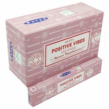 Satya Positive Vibes Incense Stick Export Quality Fragrance AGARBATTI 15x12 Pack - $20.44