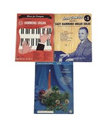 Hammond Organ Music Book Lot of  3 Vtg Sheet Music Christmas Jerry Crawford - $13.06 CAD