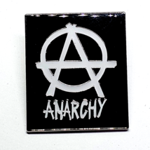 Anarchy Pin Badge 1970s Punk Rock Biker Symbol Protester Anarchist MOD Enamel - $5.80