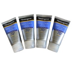 4 Pack Neutrogena Sport Face Oil-Free Lotion Sunscreen SPF 70+ 2.5 fl. oz 12/24 - £27.37 GBP