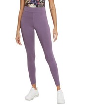 Nike Womens High-Rise Just Do It Leggings Size Small Color Purple - £46.47 GBP