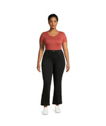 Time and Tru Women&#39;s Mid Rise Bootcut Jeans, 31&quot; Inseam Black - Size 6 R... - $19.99