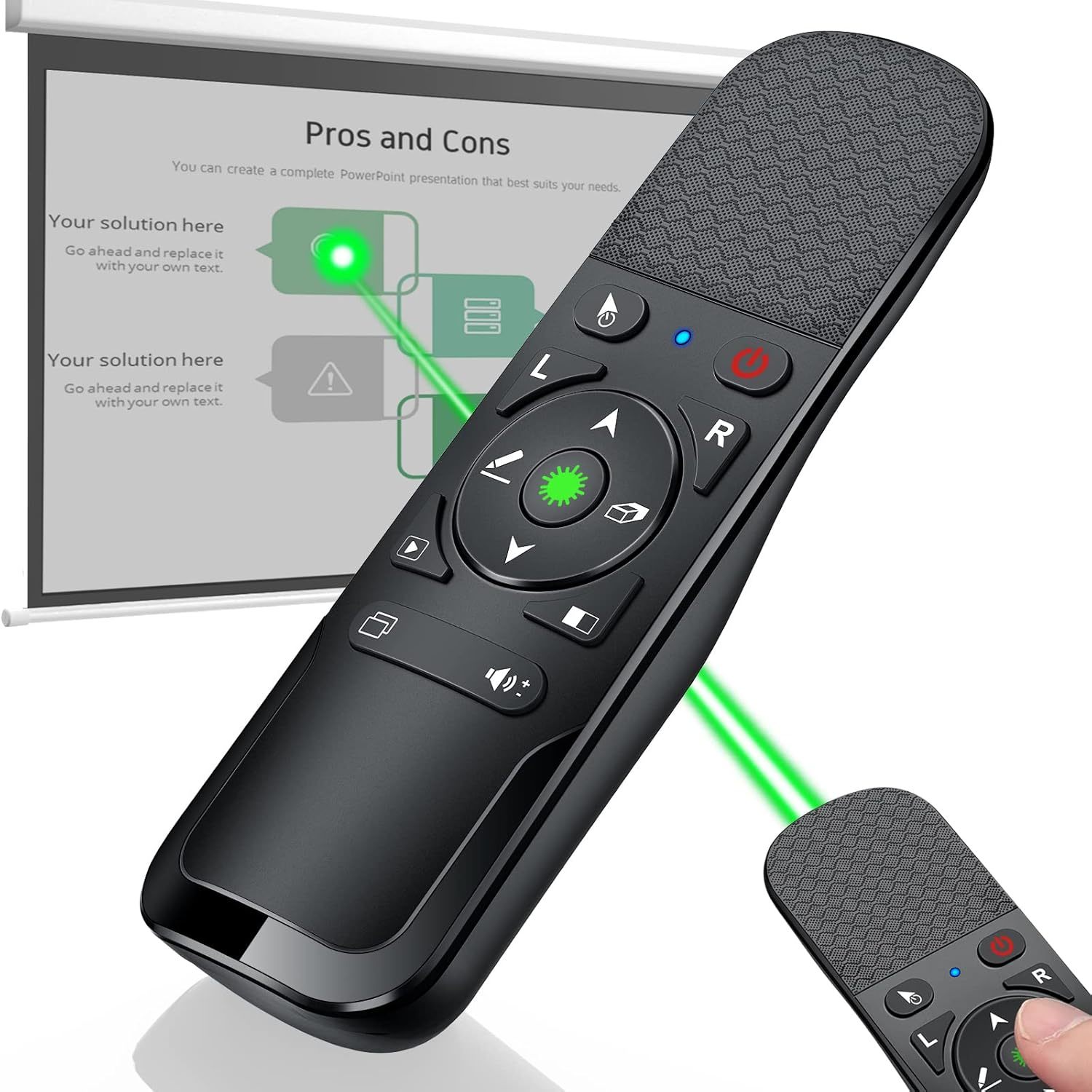 Presentation Clicker Mouse Control With Green Light For Powerpoint - $41.98