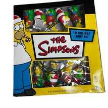 The Simpsons Christmas Light Set ~ 10 Light Covers ! (&amp; Lights) 2003 Kurt Adler - £15.36 GBP