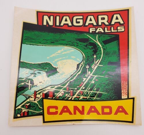 Niagara Falls Canada Vintage Original Travel Water Transfer Decal By Dec... - $24.55