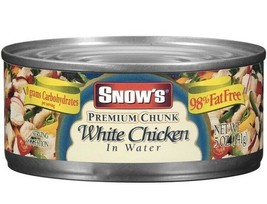 Snows Premium White Chicken In Water 5 Oz (Pack Of 12 Cans) - £75.19 GBP