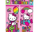 Hello Kitty Rainbow Scene Setter Wall Decor Birthday Party Supplies 5 Pi... - $10.95