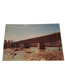 Postcard Miller Covered Bridge Horseshoe Bend Daviston Alabama Chrome Un... - $6.92