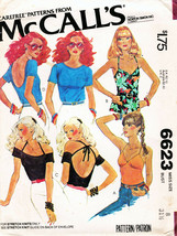 Vintage 1979 Misses' Tops (Stretch Knits) McCall's Pattern 6623 Size 8 UNCUT - $12.00