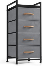 Organizer Unit For Closet Tall Dresser With 4 Drawers Chest Of Drawers W... - £40.70 GBP