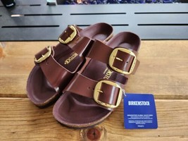 BIRKENSTOCK Arizona Big Buckle Sandal in High Chocolate Leather EU38  - £125.82 GBP