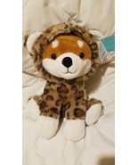 Hug Me Dressed Plush Dog in Leopard Coat - New - $27.42 CAD