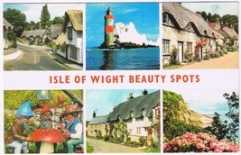 Postcard Isle Of Wight Beauty Spots England UK Multi View - £3.10 GBP