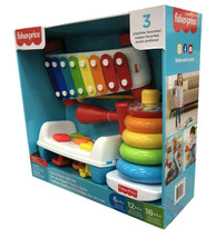  Fisher-Price Tap and Stack Develops Problem Solving Colorful Basics Bundle  - £26.12 GBP