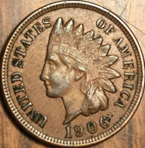 1906 Us Indian Head Small Cent - £10.02 GBP