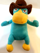 Disney Phineas and Ferb Perry the Platypus Plush Stuffed Clip Zipper Pouch 7&quot; - £9.13 GBP