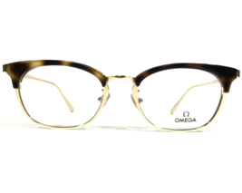 Omega Eyeglasses Frames OM 5009-H 052 Tortoise Gold Cat Eye Full Rim 49-18-140 - £124.86 GBP