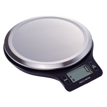 Acurite Round S/Steel Digital Kitchen Scale 1g/5kg (Black) - $49.45