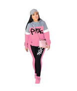 Multi Color Thick Pink Hooded Sweat Suit - £37.88 GBP
