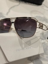 Michael Kors Sunglasses 1102 Vienna Light Gold Metal Smoke Lenses NEW Case - £58.12 GBP