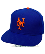 New Era Mets Hat Authentic Collection 7 3/8 Fitted Cap Blue New York 59F... - $1,291.19 MXN