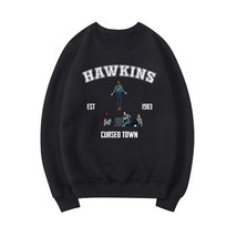 Hawkins Crued Town Stranger Things Inspired Sweatshirt Unisex Crewneck Sweatshir - £87.24 GBP