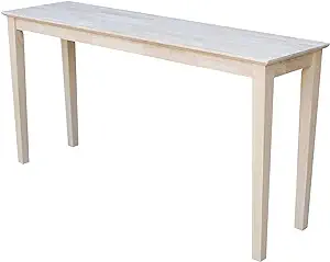 Ic I Console Table, 60 In, Unfinished - $285.99
