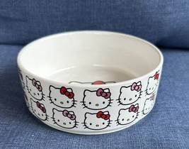 2023 Hello Kitty Faces Ceramic Pet Dog or Cat Bowl New 6.5” Food Water Dish - $27.99