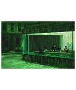 The Matrix Nighthawks Night Diner Giclee Art Print Poster 24x16 Mondo - £70.52 GBP